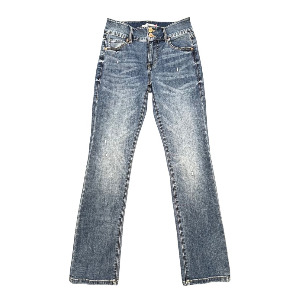 cabi Blue Cinch Straight Stretch Denim Jeans Women 4